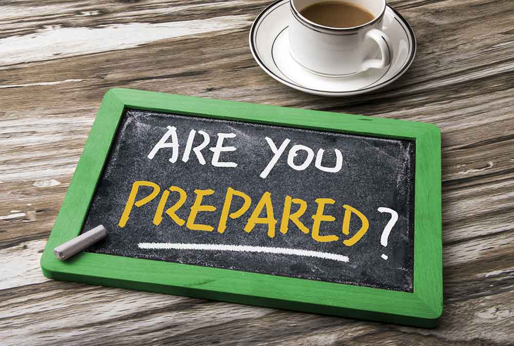 are you prepared chalk board